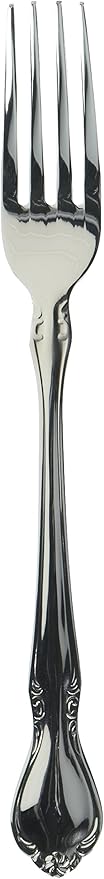 Winco Chantelle Stainless-Steel Table Fork, Extra Heavyweight, 8" (12 Pack)