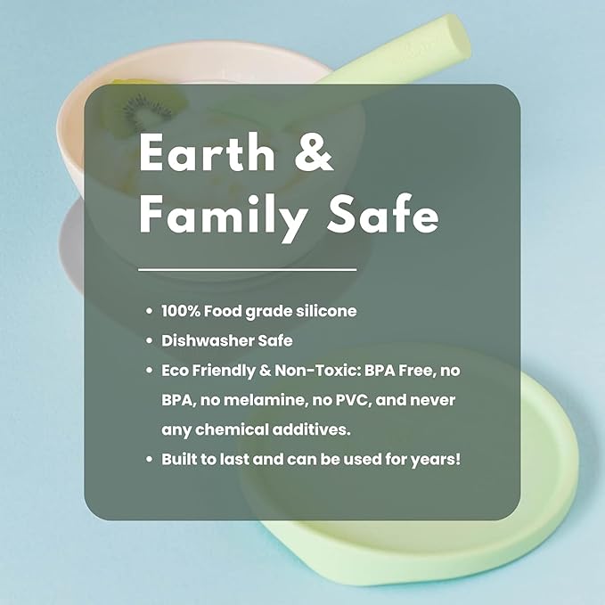 Miniware Sensory Starter Set with Sensory Baby Bowl, Baby Spoon, Roll & Lock Bib - Easy to Clean Baby Feeding Set to Promote Self-Feeding- Toddler Feeding Essentials - Raspberry