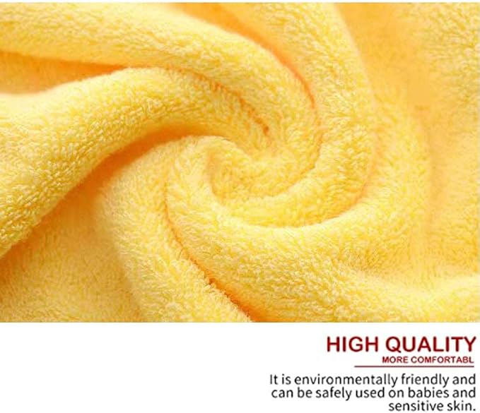 Lchkrep Bathroom Hand Towels (14x30 inch), Home Soft Cotton Super Soft Highly Absorbent Hand Towel for Bath, Hand, Face, Gym and Spa,(Yellow 2 Pack)