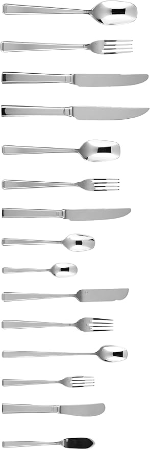 Fortessa Scalini 18/10 Stainless Steel 20-Piece Flatware Set, Service for 4