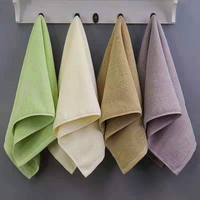 Lchkrep Bathroom Hand Towels (14x30 inch), Home Soft 100% Cotton Super Soft Highly Absorbent Hand Towels for Bath, Hand, Face, Gym and Spa (Gray-2 Pack)