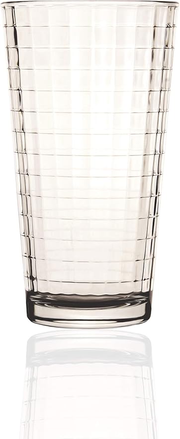 Circleware Pulse Heavy Base Highball Drinking Glasses Tumblers Ice Tea Beverage Cups Glassware