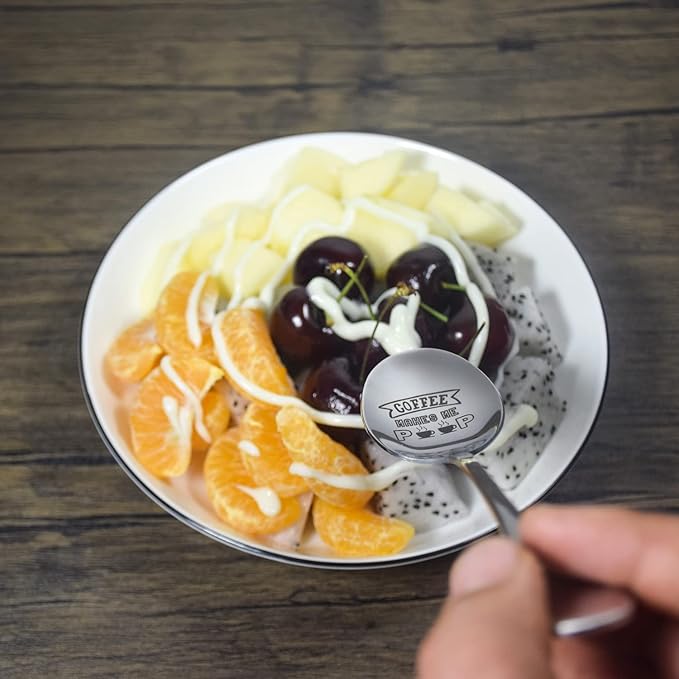 2 Pcs Coffee Makes Me Poop Spoon Funny Gift