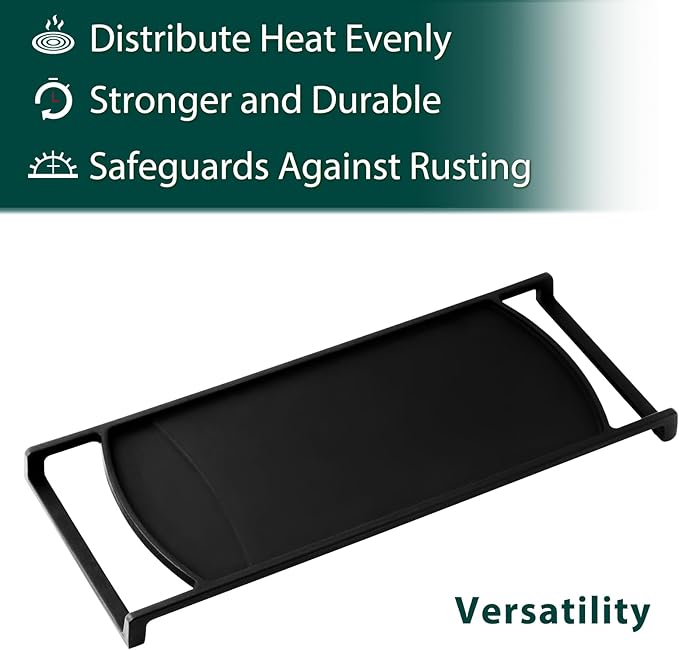 316499902 Griddle Stove Replacement Parts for Frigidaire Gas Stove Parts Frigidaire Stovetop Plate Cooktop LFGF3052TFA Cast Iron Range Center Burner Griddle Pan 1 Pack