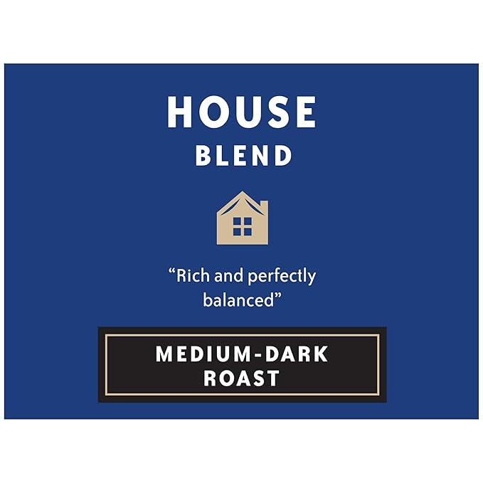 Community Coffee House Blend 72 Count Coffee Pods, Medium Dark Roast, Compatible with Keurig 2.0 K-Cup Brewers, 12 Count (Pack of 6)