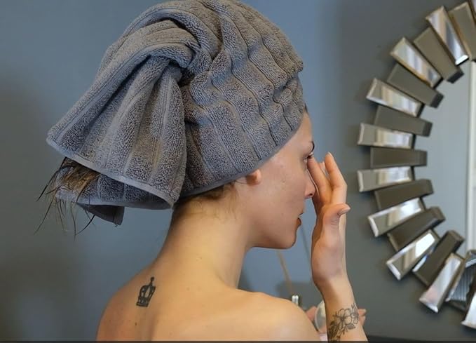 Classic Turkish Towels CTT Premium 4 Pack Bath Towels Set, Made with 100% Turkish Cotton, Spa & Hotel, Quick Drying Towels, Absorbent & Comfy | 27"x54" (Grey)