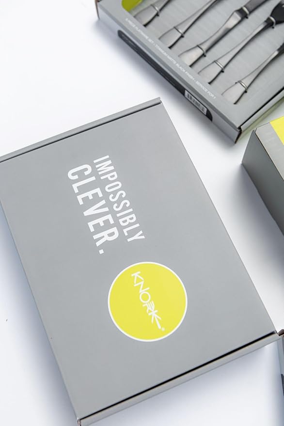 Knork Original Cutlery Utensils Flatware Set, 20 Piece, Gloss Silver