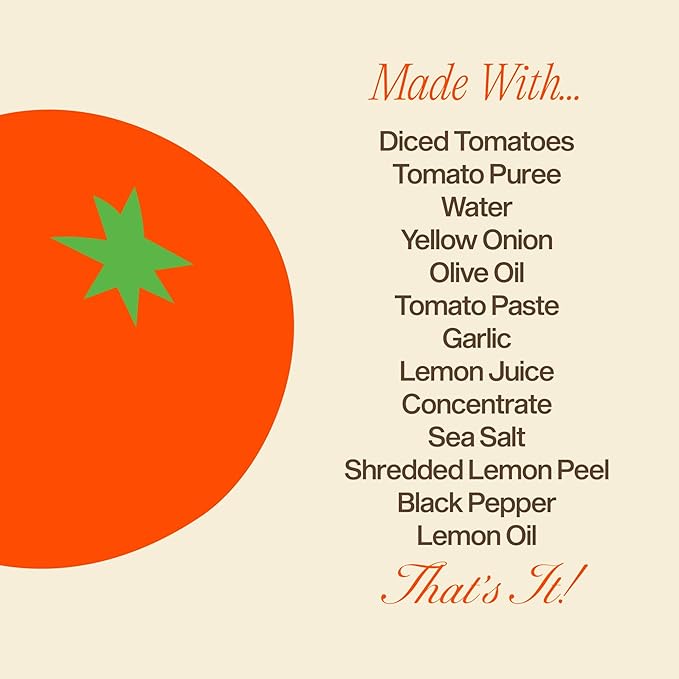 Sauz | Summer Lemon Marinara Pasta Sauce, 25 Oz Jar (2-Pack), Fresh Citrus Zest, Gluten-Free, Non-GMO, Multi-Use Tomato Sauce with Clean Ingredients – Small Batch Fresh Tomato Sauce