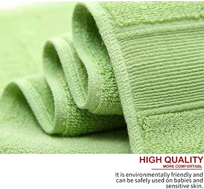 Lchkrep Bathroom Hand Towels (14x30 inch), Home Soft Cotton Super Soft Highly Absorbent Hand Towels for Bath, Hand, Face, Gym and Spa (Green-2PACK)