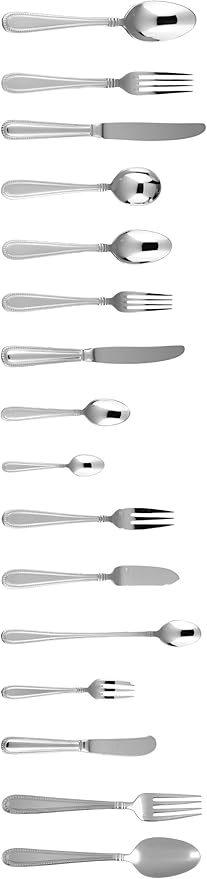 Fortessa Caviar 18/10 Stainless Steel Flatware Appetizer/Cake Fork, Set of 12