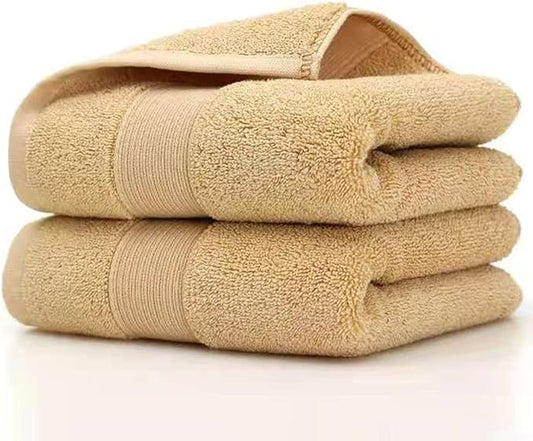 Lchkrep Bathroom Hand Towels (14x30 inch), Home Soft Cotton Super Soft Highly Absorbent Hand Towels for Bath, Hand, Face, Gym and Spa (Beige)