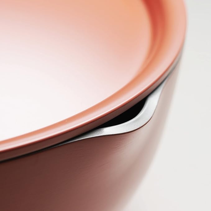 Tramontina All-in-One Plus Pan Set, 5-Quart Ceramic Non Stick Cooking Pan with Lid, Steamer Insert, Bamboo Utensil and Trivet, Orange