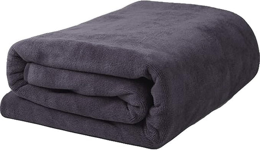 MYLSMPLE Microfiber Luxury Grey Bath Towel Extra Large Bath Sheet Beach Towel (36 Inch X 72 Inch, Grey)
