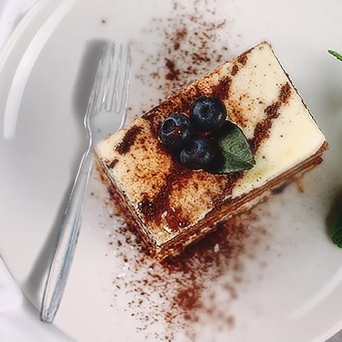 500 Count Clear Disposable Plastic Forks, Heavy Weight Disposable Forks Plastic Utensils for Parties, Picnics, Big Event, Daily Use