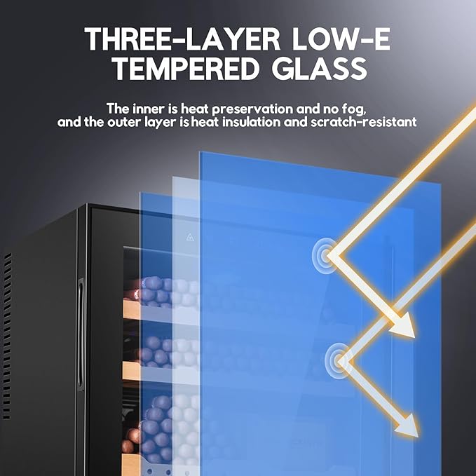 Tylza Electric Cigar Humidor Cabinet 70L, Electric Humidors for Cigars with Temp & Humidity Control, Digital Hygrometer, Lock, Refrigerator, Cigar Humidors with Cedar Wood Drawer Shelves, 486 Cigars