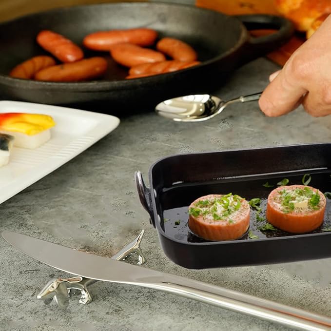 4 Pieces Chopsticks Holder Rest Pillow Zinc Alloy Chopstick Rack Stand for Spoon Fork Knife Tableware Brush Home Kitchen Table Decoration (Dachshund)