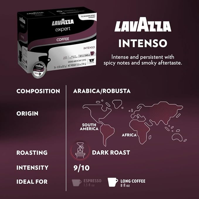 Lavazza Expert Variety Pack, Contains Light, Medium, and Dark Roast Espresso and Coffee Capsules, Compatible with Lavazza Classy Machines (36 Capsules)
