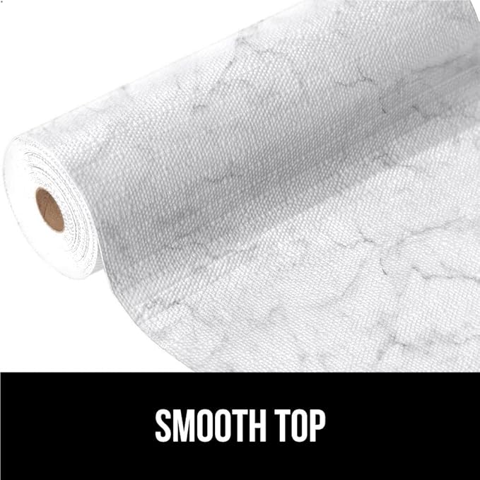 GORILLA GRIP Slip Resistant Drawer and Shelf Liner 2 Pack, Non Adhesive Water Resistant, Easy Clean and Trim, Smooth Surface Liners for Kitchen Cabinet, Shelves Drawers Pantry, 17.5 IN x 20 FT, Marble