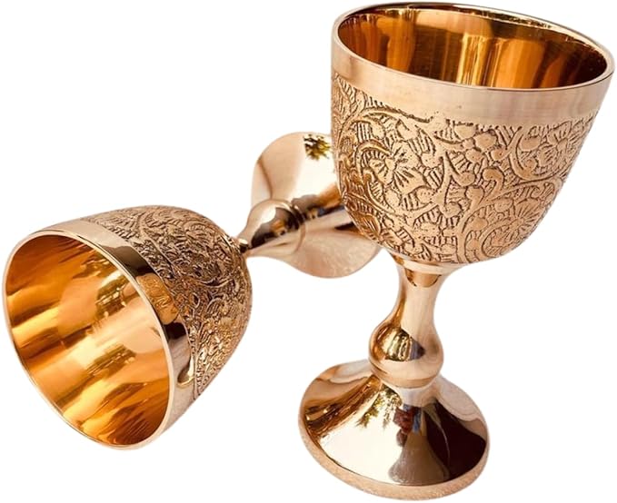 ALADEAN Vintage Chalice Goblet | 1x Royal Wine Cups of King Arthur - Renaissance Medieval Gifts for Communion, Christmas Wedding Anniversary Drinkware Pack of 1pc (Prince Goblet)