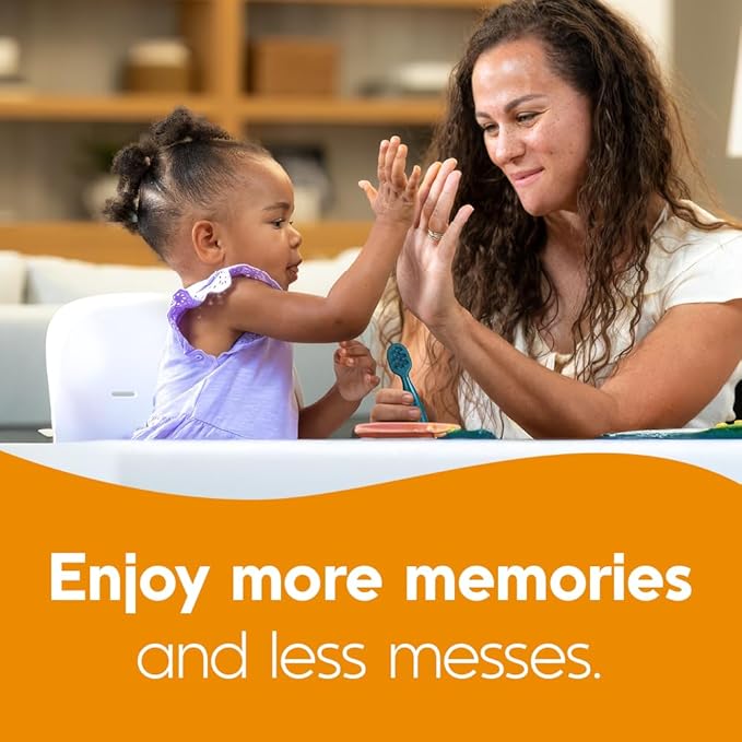 NumNum Baby Spoons Set, Feeding Littles x Silicone Pre-Spoon GOOtensils for Baby Led Weaning, Self-Feeding & Teething, First Stage Toddler Utensils for Ages 6+ Months, 3-Pack, BPA-Free (Jewel Tones)