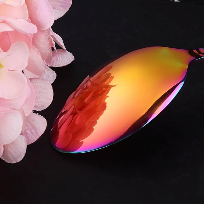 20-Piece Flatware Silverware Set, Bisda Rainbow Stainless Steel Cutlery Sets, Multipurpose Use for Home, Kitchen, Restaurant, Hotel Tableware Utensil Service for 4