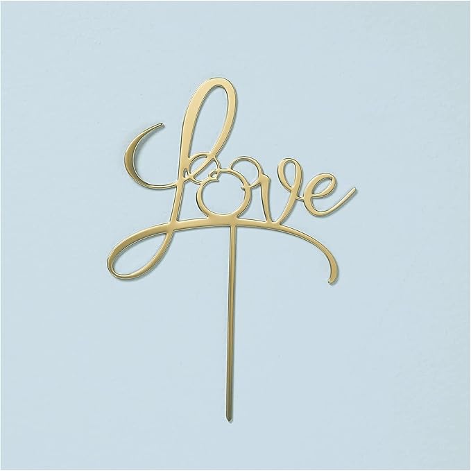 Lenox Disney Bridal Cake Topper, 0.90, Metallic