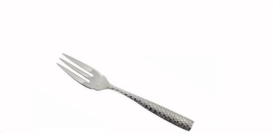 Fortessa Lucca Faceted 18/10 Stainless Steel Flatware Fish Fork, Set of 12