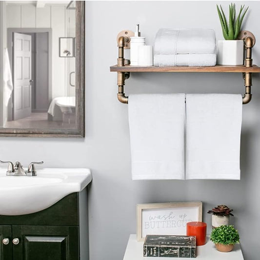 Lchkrep Christmas Hand Towels Cotton, 14x29 inch, Hand Towels for Bathroom,Lovely Christmas Decorations Towel, Perfect Home & Kitchen Gift (White 2pack)