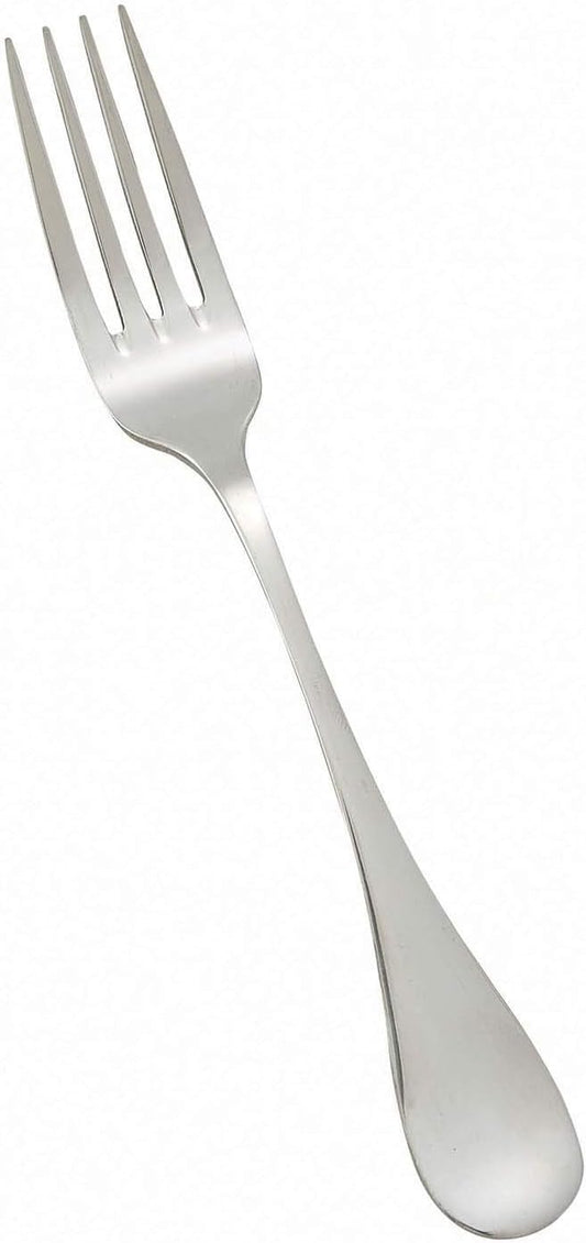 Winco Venice Stainless-Steel Table Fork, Extra Heavyweight, 9" (12 Pack)