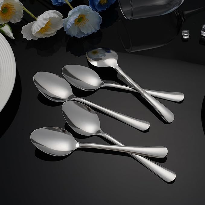 36 PCS Teaspoons Set - Windsor Stainless Steel Tea Spoons 5.9 Inch with Dishwasher Safe Small Spoons,Metal Dessert Spoon,Dinner Spoon Silverware for Home,Kitchen or Restaurant