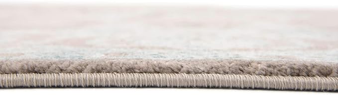 Unique Loom Traditional Classic Intricate Design with Distressed Vintage Detail, Area Rug, Square 8' 0" x 8' 0", Blue/Gray