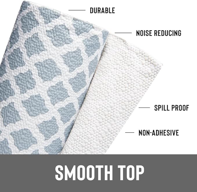 Con-Tact Brand Grip Prints Non-Adhesive Non-Slip Counter Top, Drawer/Shelf Liner, 12" x 20', Talisman Glacier Gray