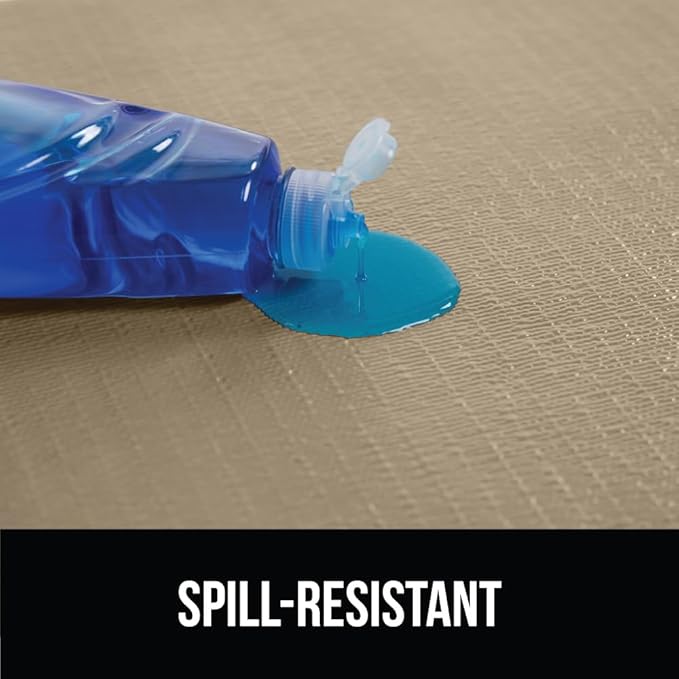 GORILLA GRIP DripGuard Shelf Liner, Non Adhesive Drawer and Kitchen Cabinet Protector, 24x240 Inch, Slip Resistant BPA Free Smooth Surface Plastic Liners for Cabinets, Bathrooms, Closets, Beige