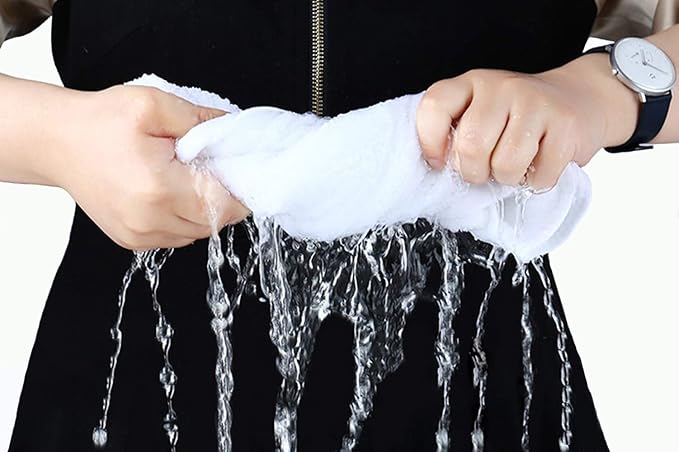 Lin Cotton Hand Towels, Soft & Highly Absorbent Hand Towel for Bathroom,White 2 Pack,14 x 30 Inch