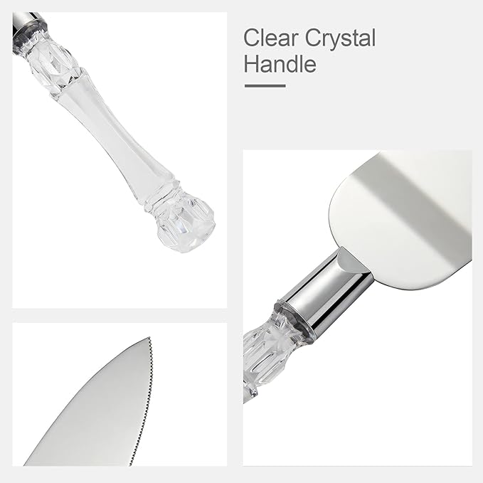 AW BRIDAL Personalized Wedding Cake Knife and Server Set Cake Cutting Set for Anniversary Wedding Engagements Bridal Shower Gifts for Couples//DK001CPP68//