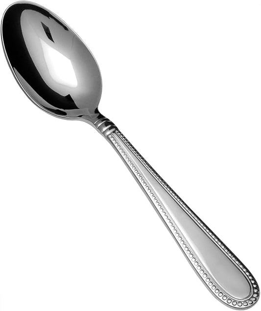 Fortessa Caviar 18/10 Stainless Steel Flatware Table Spoon, Set of 12