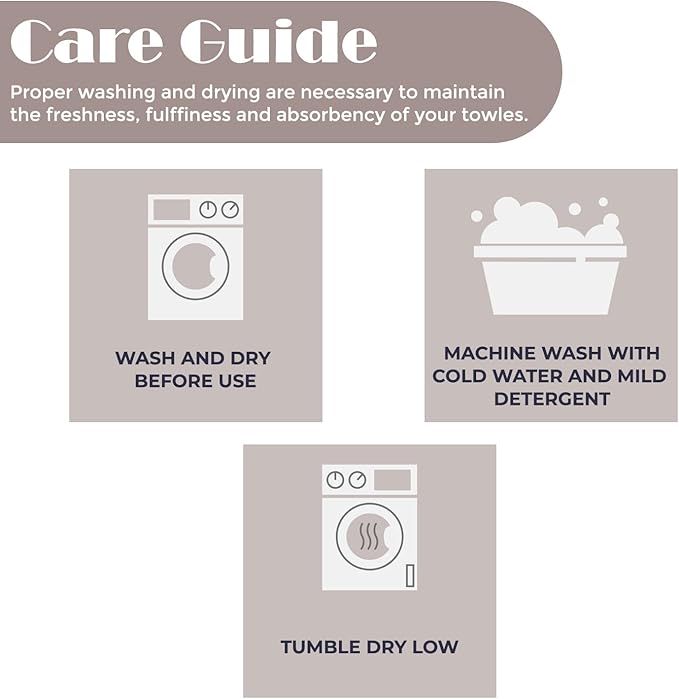 Superior Cotton 6 Piece Assorted Floral Towel Set, Includes 2 Bath, 2 Hand, 2 Washcloth/Face Towels, Quick Dry, Home Essentials, Shower, Spa, Luxury Plush Soft Absorbent Towels, Zero Twist, Ivory