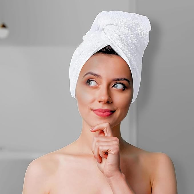 24 Pack Premium Hand Towels – 100% Cotton, Soft & Highly Absorbent – 16x27 Inches, White Bulk Towels for Bathroom, Spa, Gym & Daily Use