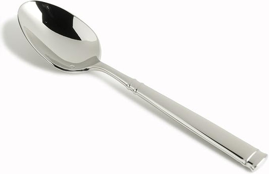 Fortessa Bistro 18/10 Stainless Steel Flatware Dessert/Oval Soup Spoon, Set of 12