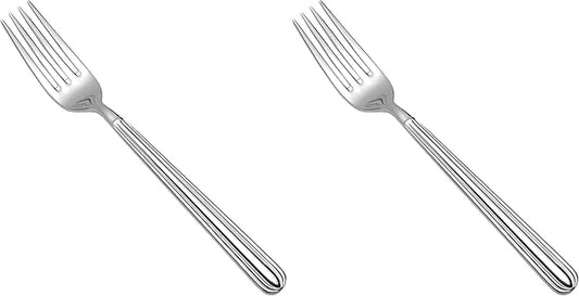 Fortessa Metropolitan 18/10 Stainless Steel Flatware Serving Fork, 9.25-Inch (Pack of 2)