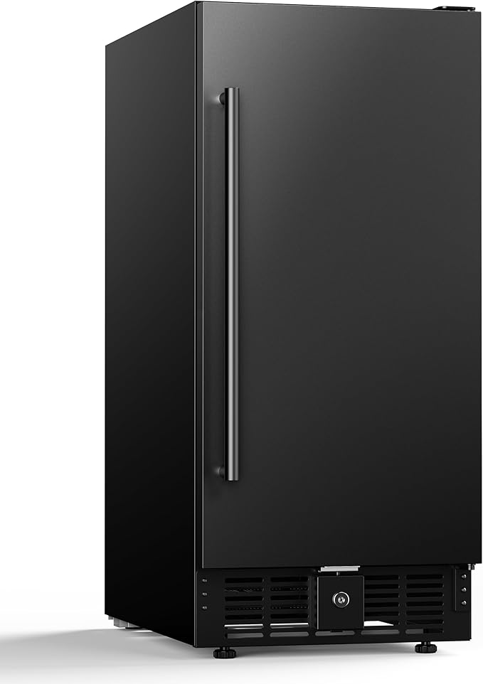 15 Inch Under Counter Beverage Fridge, 127 Cans Beverage Cooler for Built-in & Freestanding, Beer Fridge for Soda, Water, Wine - Home, Bar or Office (Black)
