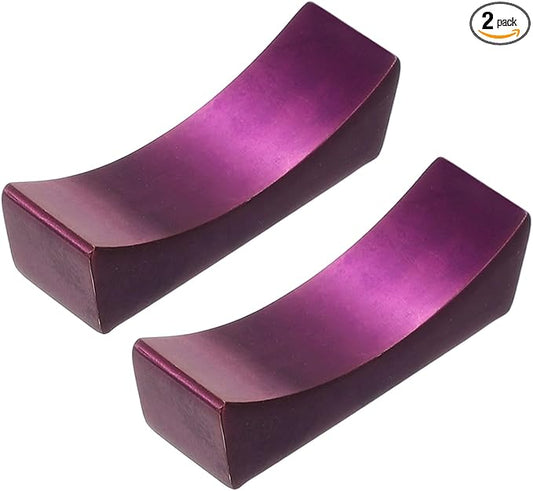 uxcell 2pcs Chopstick Rest, 304 Stainless Steel Chopsticks Holder 2.32" x 0.7" x 0.74", Household Tableware Kitchen Tools for Spoon Fork Teaspoon Dining Tool Rest, Purple