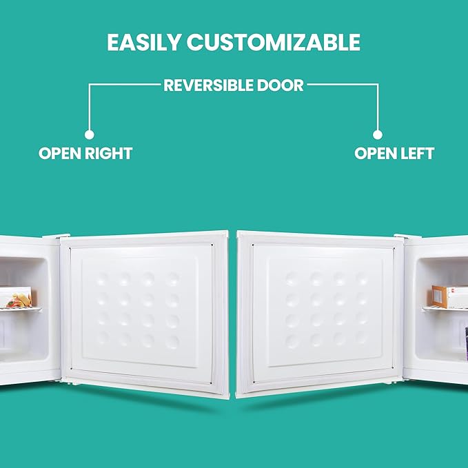 Koolatron Upright Deep freezer - 1 wired shelf, Garage Ready, Meat Storage, Manual Defrost, Space Saving, Congelador For Home, Apartment, Basement, Dorm, Room, 1.2 Cubic Feet Capacity White