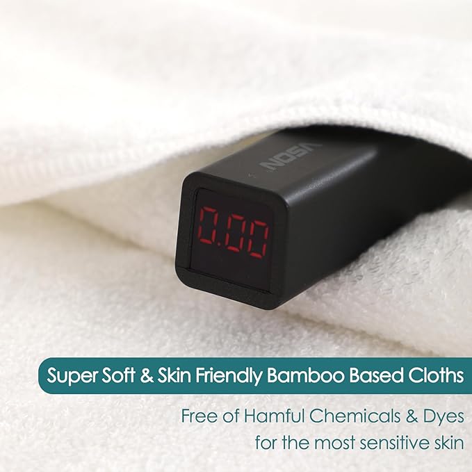 JEFFSUN Face Towels 6 Pack, 13x13 inch Extra Large White Wash Cloths on Sensitive Skin, Super Soft and Skin Friendly Bath Washcloths for Face and Body, Easy to Clean Quick Dry Facial Cleansing Cloths