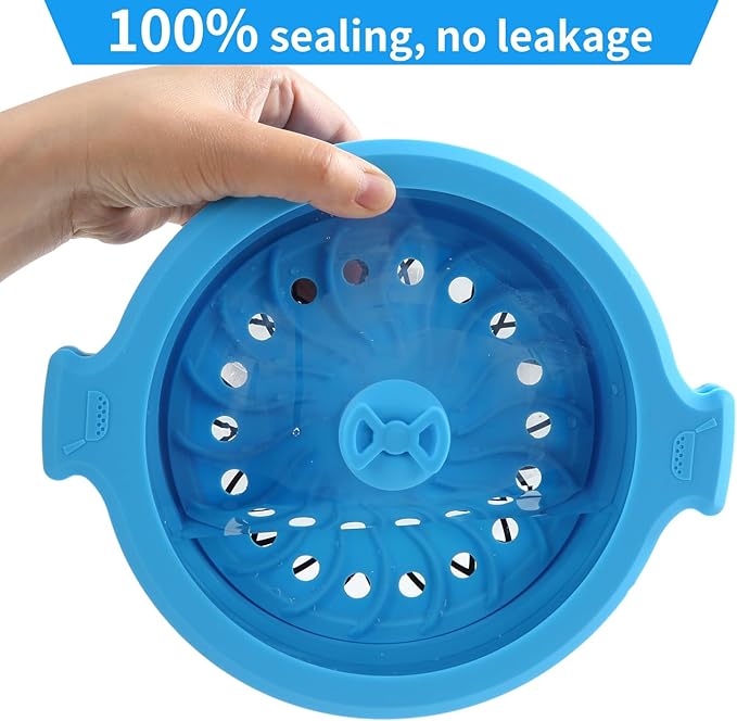 Collapsible Silicone Microwave Cookware Cooker Steamer for Cooking with Lids, 0.8L and 1.4L Glass Food Storage Container Sealed Bowl Mixing Bowls 2pc Set BPA Free