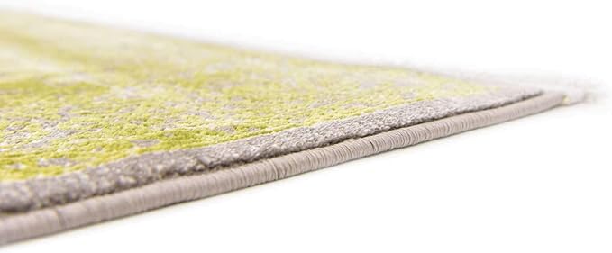 Unique Loom Traditional Classic Intricate Design with Distressed Vintage Detail, Area Rug, 4' 0 x 6' 0 Rectangular, Light Green/Gray