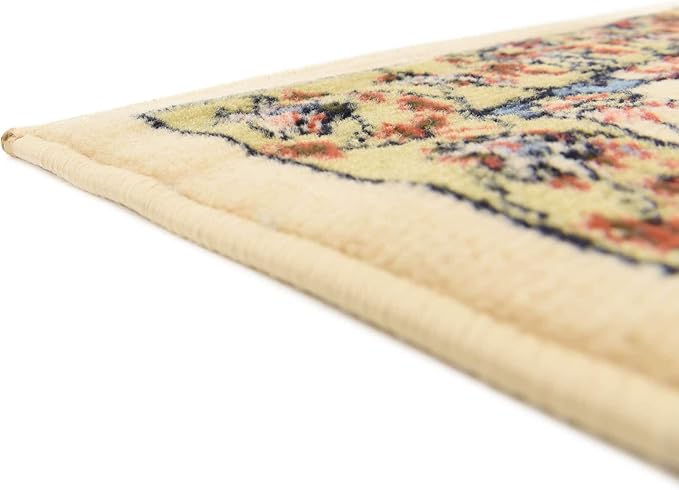 Unique Loom Espahan Collection Area Rug - Cape Cod (2' 2" x 8' 2" Runner, Cream/ Black)