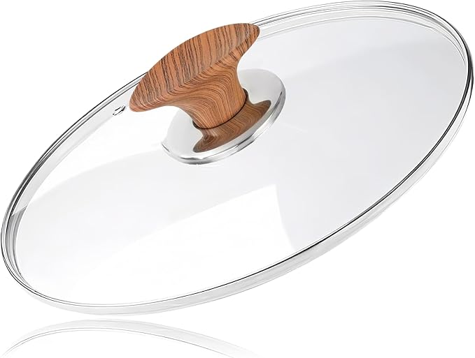 8 Inch Tempered Glass Lid for Replacement, Pot Cover for Pots and Pans, 6,8,9.5,10.5,11,12,12.5 Inch Universal Pan Lid for Pots Skillets