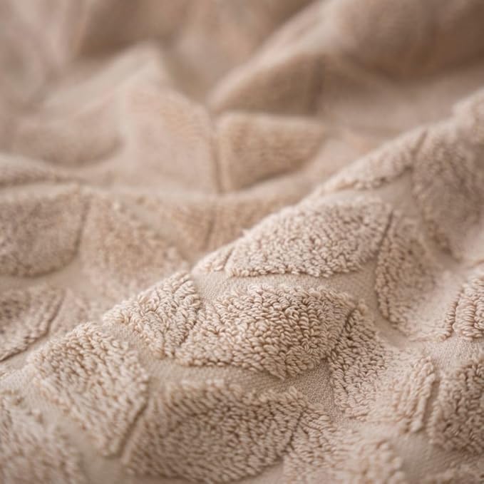 Turkish Cotton Ultra-Soft Plush Absorbent Quick Dry Bathroom Towel Set, Made in Turkey (Sand Beige, Bath Sheet)