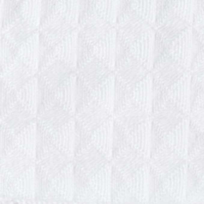 UCHINO Waffle Twist Cotton Weave Hand Towel for Bathroom Lightweight Absorbent Quick Dry Honeycomb Texture Solid Terry Loop Reverse 20" x 30", 1 Hand Towel, White